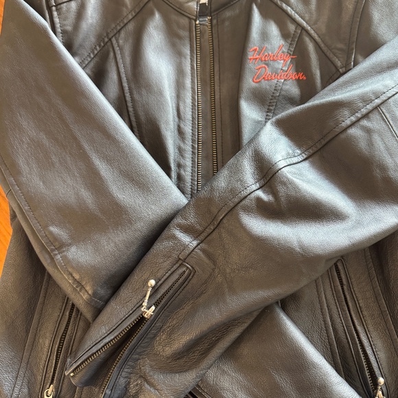 Harley Davidson Genuine Leather Heavyweight Jacket Coat.  Size M - Picture 5 of 5
